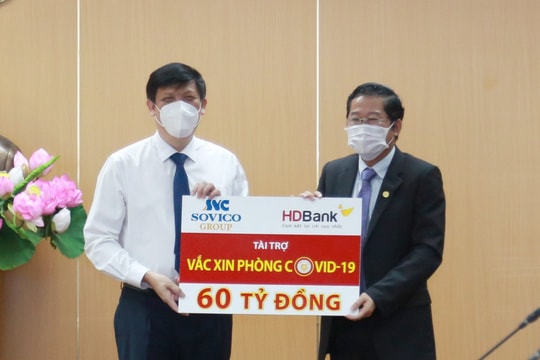 Sovico Group và HDBank ủng hộ 60 tỷ đồng cho chương trình Vaccine phòng ngừa Covid-19