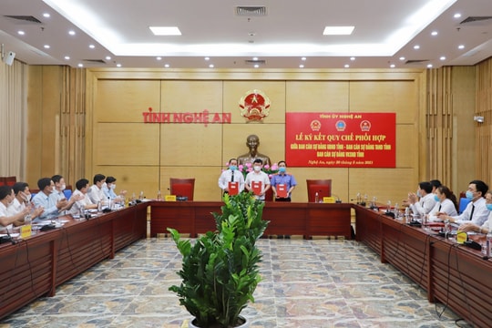Ký kết Quy chế phối hợp giải quyết các vụ án hành chính, dân sự, khiếu nại, tố cáo