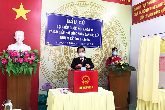 Nhiều địa phương đạt tỷ lệ cao cử tri đi bỏ phiếu trong buổi sáng