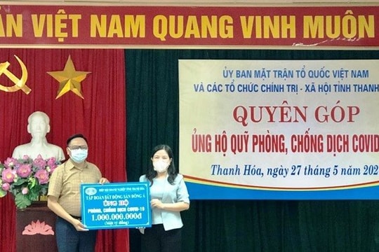 Nhiều tổ chức, cá nhân ở Thanh Hóa ủng hộ phòng, chống dịch Covid-19