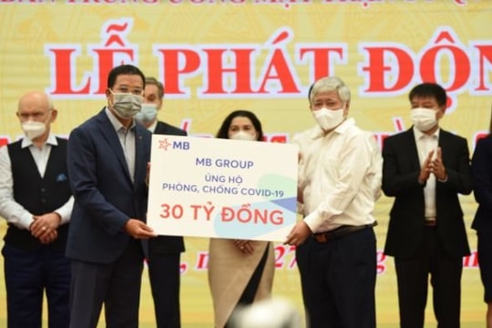Quỹ mua Vaccine có thêm 30 tỷ đồng ủng hộ từ MB Group
