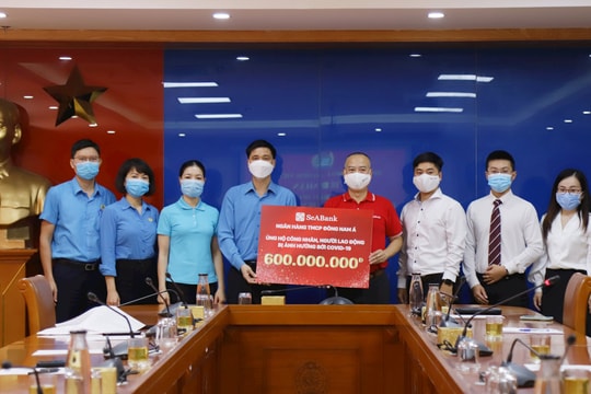 SeABank ủng hộ gần 1,7 tỷ đồng hỗ trợ công nhân, người dân bị ảnh hưởng bởi Covid-19
