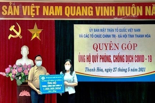 Thanh Hóa hỗ trợ 2 tỉnh Bắc Giang, Bắc Ninh 2 tỷ đồng chống dịch COVID-19
