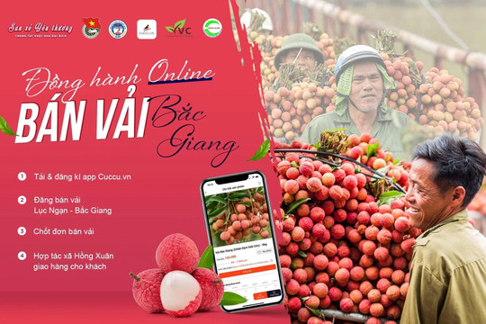 Chiến dịch tình nguyện "Đồng hành online - bán vải Bắc Giang"