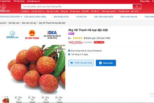 Nông sản Việt lên sàn thương mại điện tử, vượt “bão Covid-19”  