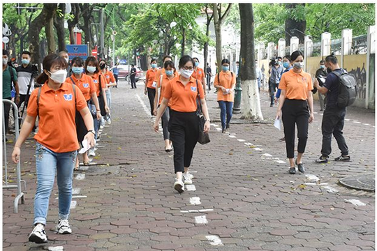 Hà Nội diễn tập phòng, chống dịch cho kỳ thi lớp 10 THPT