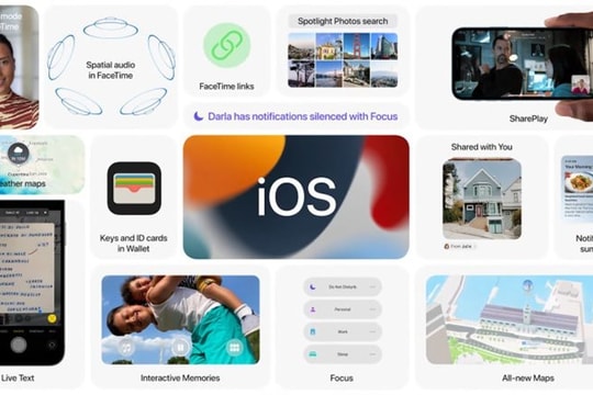 Apple trình làng hệ điều hành iOS 15