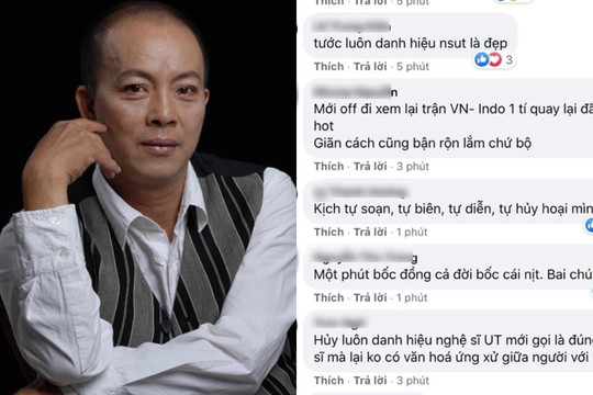 Chưa hài lòng khi NS Đức Hải miễn nhiệm chức Phó hiệu trưởng, cư dân mạng yêu cầu tước luôn danh hiệu NSƯT