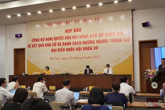 Công bố kết quả bầu cử và danh sách 499 người trúng cử Đại biểu Quốc hội khóa XV