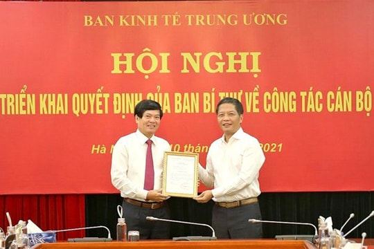 Ban Bí thư điều động, bổ nhiệm Phó Trưởng ban Kinh tế Trung ương