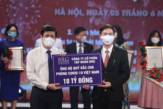 Tập đoàn BRG phối hợp cùng Ngân hàng SeABank ủng hộ 20 tỷ đồng cho Quỹ Vaccine phòng, chống Covid-19