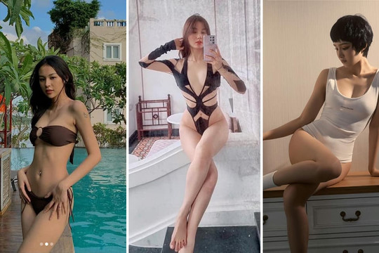 Ở nhà vào mùa dịch, loạt sao Việt vẫn nhiệt tình tham gia 'đường đua biniki' cực nóng bỏng