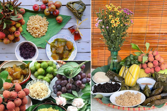 Mâm cúng Tết Đoan Ngọ 5/5: Hội gái đảm khoe thành quả, ai nhìn cũng mê