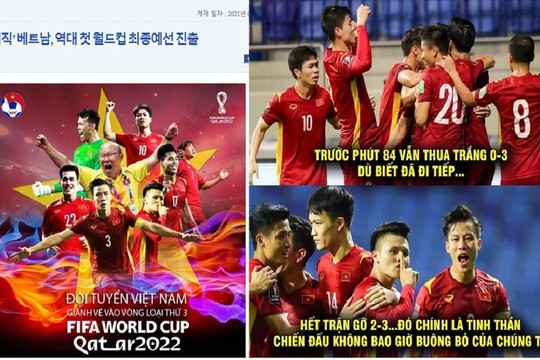 Tuyển Việt Nam nhận 'cơn mưa' tiền thưởng sau chiến tích lịch sử giành vé vào vòng loại thứ ba World Cup 2022