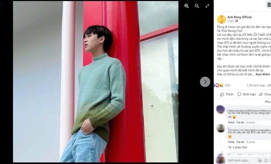 Nam ca sĩ Việt chính thức xin lỗi khi đạo nhạc BTS nhưng hành động cụ thể khiến ARMY phẫn nộ