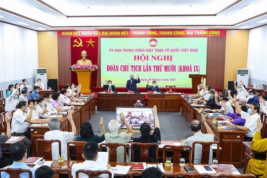 100% đại biểu đồng ý ông Lê Tiến Châu làm Phó Chủ tịch – Tổng Thư ký UBTƯ MTTQ Việt Nam khóa IX