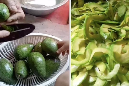 Cô gái khoe món ăn siêu độc lạ làm từ quả bơ còn xanh mà chẳng ai nghĩ có thể ăn được