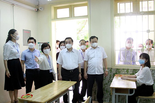 Rà soát lại tất các các khâu, bảo đảm phân luồng giao thông tại các điểm thi