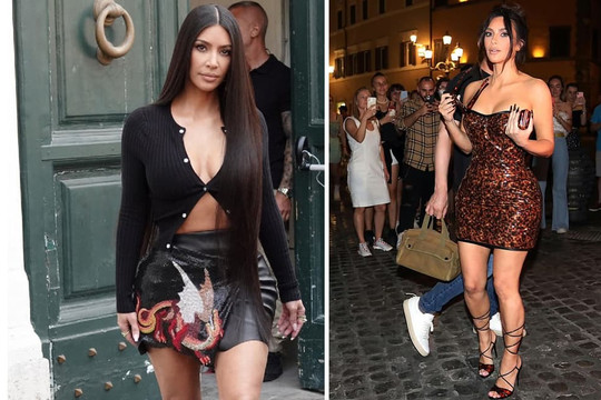 Sau ồn ào mặc đồ xuyên thấu đến thăm nơi ở của Giáo hoàng, Kim Kardashian diện váy body quây ngực khoe trọn thân hình nóng bỏng