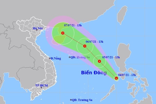Xuất hiện vùng áp thấp trên Biển Đông
