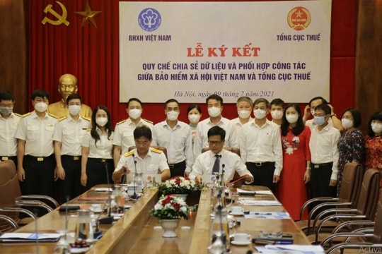 Bảo hiểm xã hội Việt Nam và Tổng cục Thuế ký Quy chế chia sẻ dữ liệu và phối hợp công tác giữa hai Ngành
