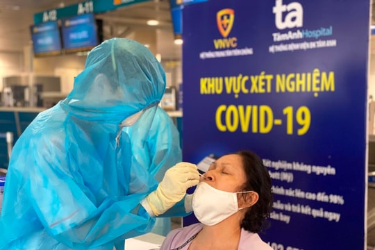 Xét nghiệm nhanh Covid-19 có trả phí tại sân bay Tân Sơn Nhất
