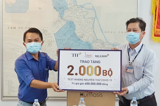 Bac A Bank trao tặng 2.000 bộ xét nghiệm nhanh Covid-19 góp sức chống dịch