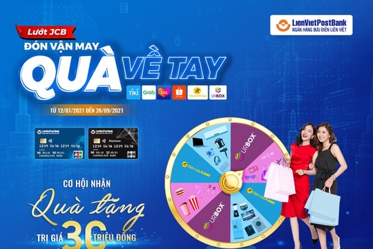 LienVietPostBank tặng quà lên tới 30 triệu đồng cho khách hàng giao dịch qua thẻ tín dụng
