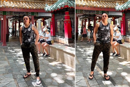 Hậu ồn ào mắng Nathan Lee, Cao Thái Sơn bị chỉ trích vì 'đi chùa' mặc áo ba lỗ