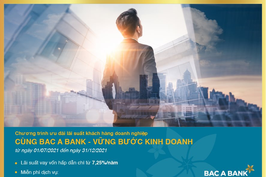 BAC A BANK đồng hành cùng doanh nghiệp vững bước kinh doanh
