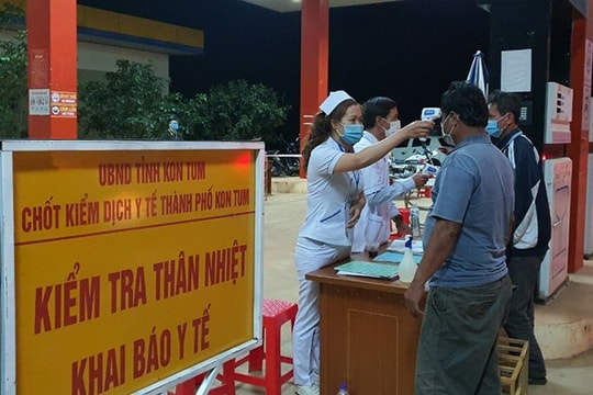 Kon Tum phát hiện 2 ca dương tính SARS-CoV-2 tại chốt kiểm dịch
