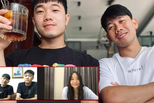 Xuân Trường - Minh Vương giao tiếp tiếng Anh cực điêu luyện với con gái HLV Kiatisuk