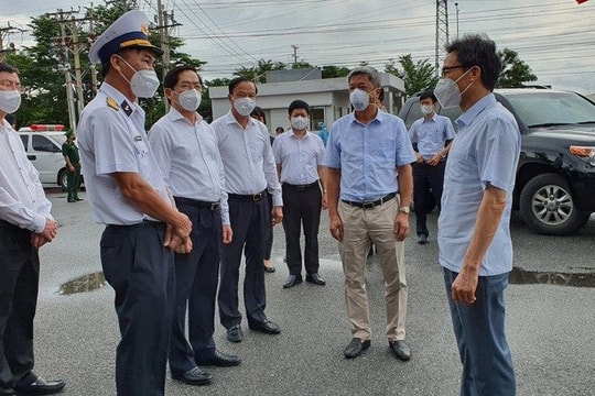 Phó Thủ tướng Vũ Đức Đam kiểm tra công tác phòng, chống dịch Covid-19 tại tỉnh Bà Rịa - Vũng Tàu