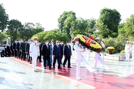 Lãnh đạo Đảng, Nhà nước tưởng niệm các Anh hùng liệt sỹ