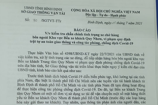 Bình Định: Chủ tịch tỉnh nghiêm khắc phê bình Sở Giao thông Vận tải