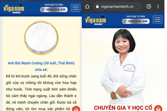 Sản phẩm Viganam Tâm Bình “nổ” trị được sinh lý yếu