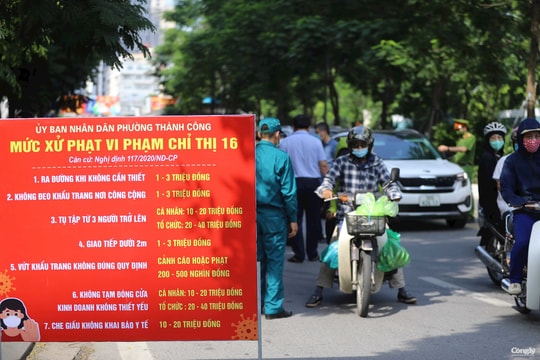 Hà Nội: Lập chốt, tăng cường mật độ kiểm soát để ngăn chặn dịch Covid-19