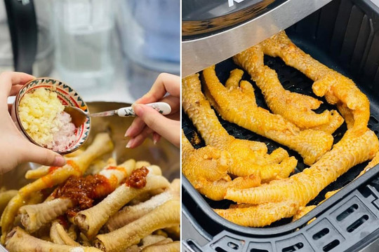 Làm món chân gà nướng thơm ngon bằng nồi chiên không dầu, đừng bỏ qua bước quan trọng này!