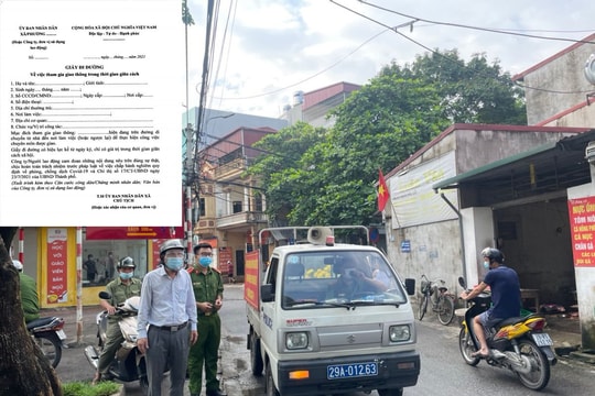 Hà Nội thống nhất mẫu giấy cho người đủ điều kiện lưu thông trên đường