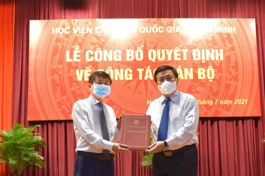 Bổ nhiệm PGS.TS Phạm Minh Sơn làm Giám đốc Học viện Báo chí và Tuyên truyền