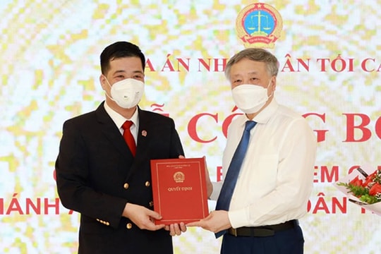 Trao Quyết định bổ nhiệm Chánh án TAND tỉnh Hà Giang