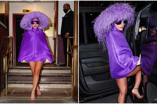 Lady Gaga 'lên đồ' khó hiểu khi xuống phố, bất ngờ nhất khi nhìn phía dưới