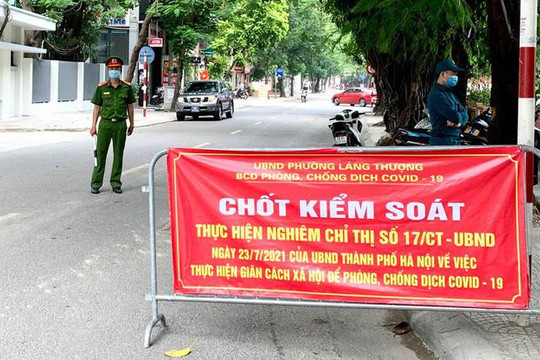 Hà Nội xử phạt 1.212 trường hợp vi phạm phòng chống dịch trên địa bàn quận Đống Đa