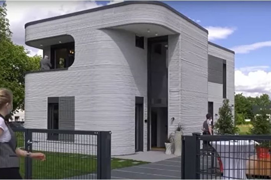 Ngôi nhà in 3D đầu tiên được đưa vào sử dụng ở Đức