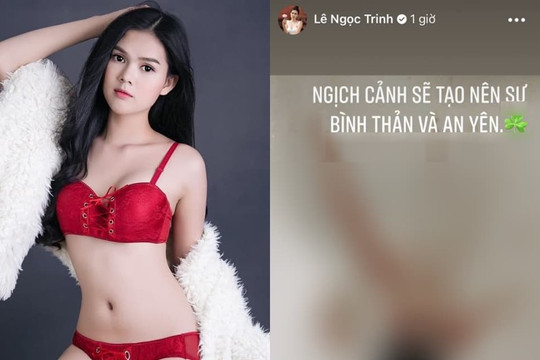 Diễn viên Ngọc Trinh bất ngờ đăng ảnh bồn nước đầy máu sau cú sốc bị bạn trai cầu thủ 'cắm sừng'