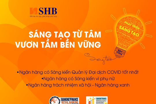 SHB được vinh danh 3 giải thưởng quốc tế uy tín với những sáng kiến vì cộng đồng
