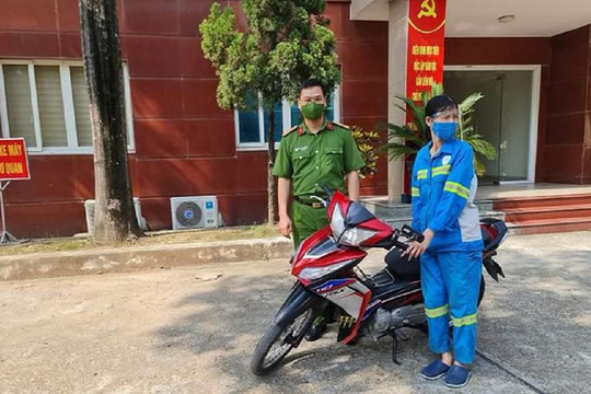 Tin vui đến với nữ công nhân môi trường sau khi bị 4 tên côn đồ chặn đường, cướp xe máy
