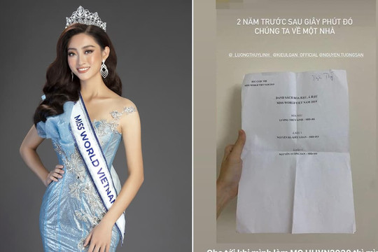 Lương Thùy Linh bất ngờ khi thấy giấy kết quả Hoa hậu năm xưa khác xa tưởng tượng