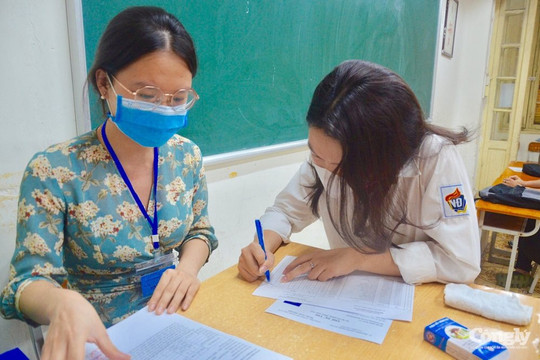 Kết thúc ngày thi cuối không có trường hợp nào vi phạm quy chế thi
