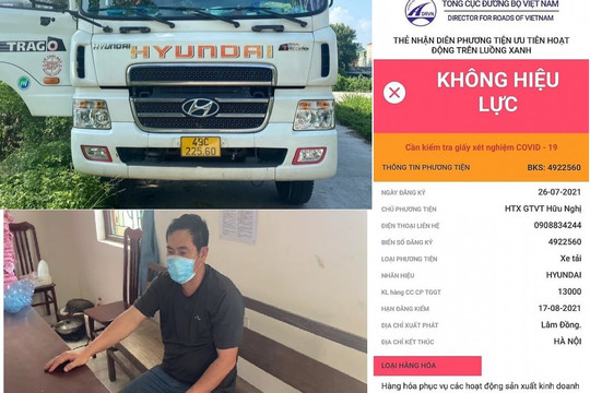 Dùng mã QR Code "luồng xanh" giả qua chốt kiểm soát dịch có thể phải ngồi tù